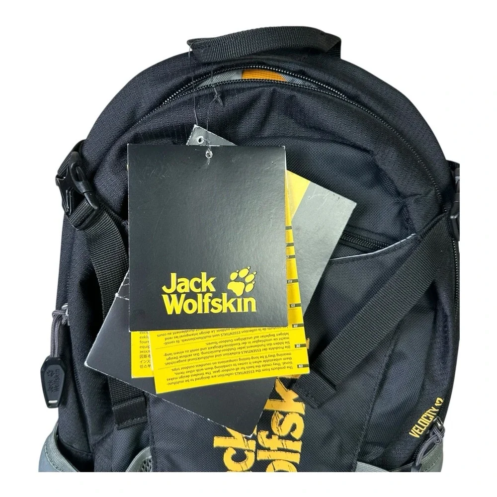 Jack Wolfskin Velocity 12 Litre Backpack Rucksack Black Air Control System Bike